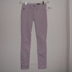 AG Jeans The Legging Ankle Super Skinny Lavender 23R Pima NWT